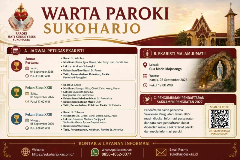 Warta Paroki 39-30 Agustus 2026